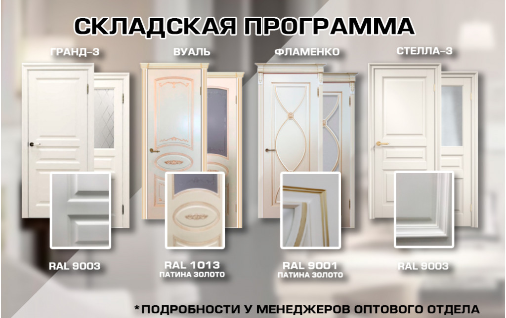 Складская программа эмалированных дверей!